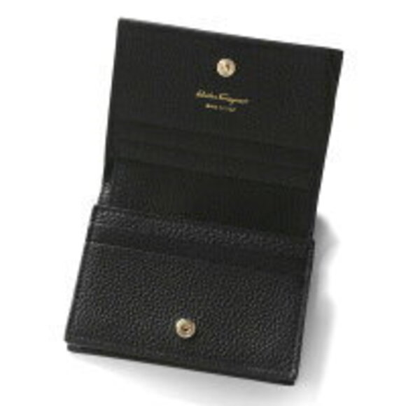 Salvatore Ferragamo City Gancini Bifold Wallet Black NERO - Picture 5 of 7